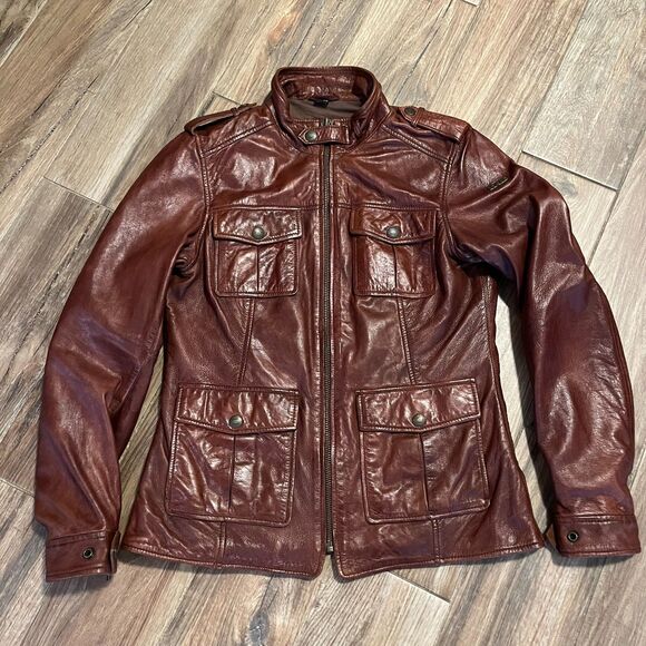 IXS Womens Josy Cafe Racer Armored Leather Riding Jacket Vtg Spirit of 79 EUC - Picture 1 of 15